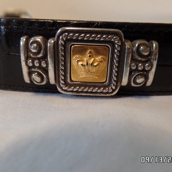 Brighton Women's Greco-Roman Leather Belt Museum Collection S21003 Beautiful Blk - Picture 9 of 16